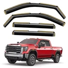 In-channel Window Rain Guards 2020-2026 Silverado/sierra 2500HD/3500HD Crew Cab New. Price: $74.37.
