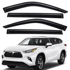 Tape-on Sun Rain Guard Window Visor Vent Shade For 2020-2025 Toyota Highlander New. Price: $43.93.