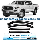 Spark Lines Clim Art Side Window Deflectors Fits Select Toyota Tacoma Double Cab New. Price: $31.20.