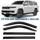 Rain Guards Vent Visors Shade For 2023-2026 Jeep Wagoneer L New. Price: $68.24.
