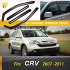 In-channel Window Visors Rain Sun Guard Deflectors For Honda Cr-v 2007-2011 New. Price: $47.99.