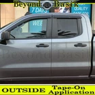 2019-2026 Chevy Silverado Gmc Sierra 1500 Extended Smoke Door Rain Vent Visors New. Price: $34.98.