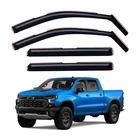 In-channel Window 2019-2026 Silverado/sierra Crew Cab, Dark Smoke Tinted New. Price: $74.66.