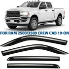 Rain Guards Vent Visors Shade For 2019-2026 Dodge Ram 2500/3500 Crew Cab New. Price: $68.24.