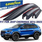 Rain Guards Vent Visors Shade For 2014-2023 Jeep Cherokee Shatterproof New. Price: $115.49.
