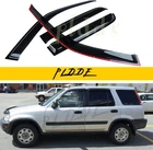 Window Visors Front Rear Smoke Sun Rain Guard Tape-on 4PC For 1997-2001 Honda Cr New. Price: $63.97.