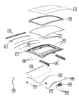 Genuine Mopar Wind Deflector Cover 68111545AA New. Price: $99.40.
