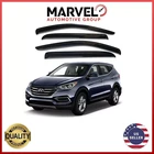 For Hyundai Santa Fe 2013-2018 Black Window Visor Rain Guard Deflectors New. Price: $31.90.