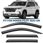 Rain Guards Vent Visors Shade For 2023-2026 Honda Pilot Shatterproof New. Price: $68.24.