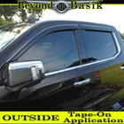 2019-2026 Chevy Silverado Gmc Sierra Crew Cab Smoke Door Vent Visors Rain Guard New. Price: $535.76.