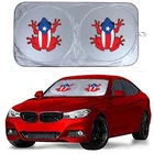 Flagsp Puerto Rican Frog Car Windshield Sun Shade Front Window Coqui New. Price: $30.29.