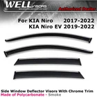 Wellvisors For 2019-2022 Kia Niro Ev Window Chrome Trim Rain Guards New. Price: $86.99.
