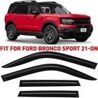 Rain Guards Vent Visors Shade 2021-2026 Ford Bronco Sport Shatterproof New. Price: $62.99.