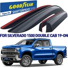 Side Window Deflectors Rain Guards For 2019-2026 Chevy Silverado Double Cab New. Price: $98.99.