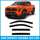 Smoke Tinted Window Visors Deflectors Rain Guards For Toyota Tacoma 2024-2025 New. Price: $55.35.