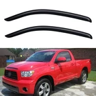 Window Visors Rain 2007-2017 Toyota Tundra Regular Cab, Dark Smoke Tinted New. Price: $46.87.