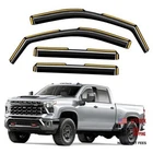 In-channel Window Rain Guards 2020-2026 Silverado/sierra 2500HD/3500HD Crew Cab New. Price: $74.95.