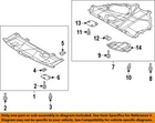 Mazda Oem 14-21 3 Cover Splash Shields-under B61K56110A New. Price: $114.73.